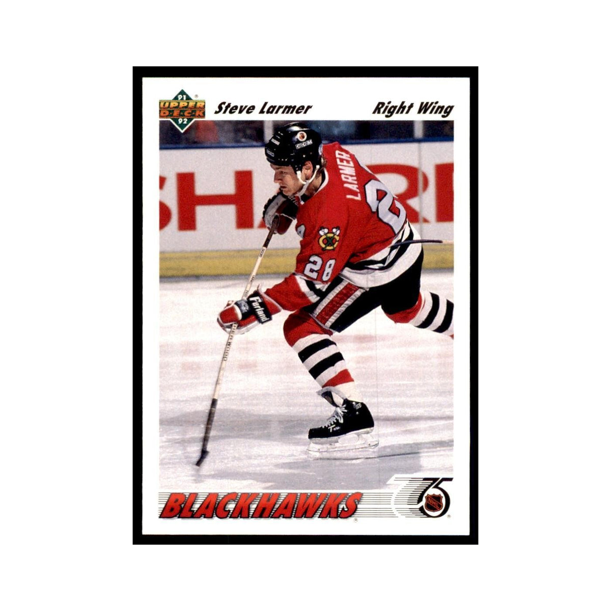 1991 Upper Deck Steve Larmer Hockey Cards #257