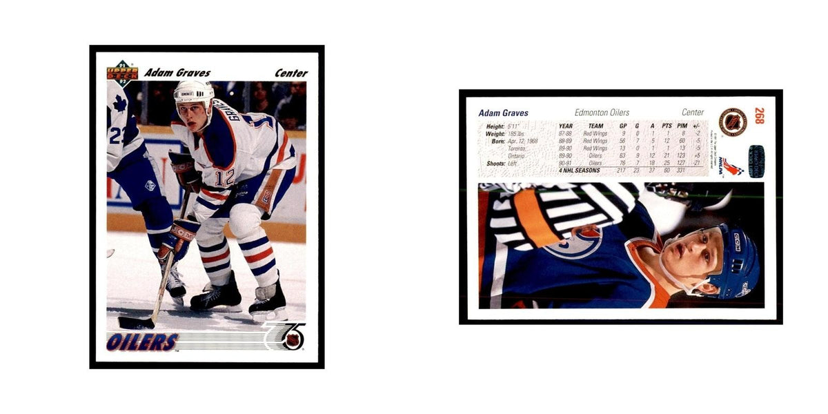1991 Upper Deck Adam Graves Hockey Cards #268