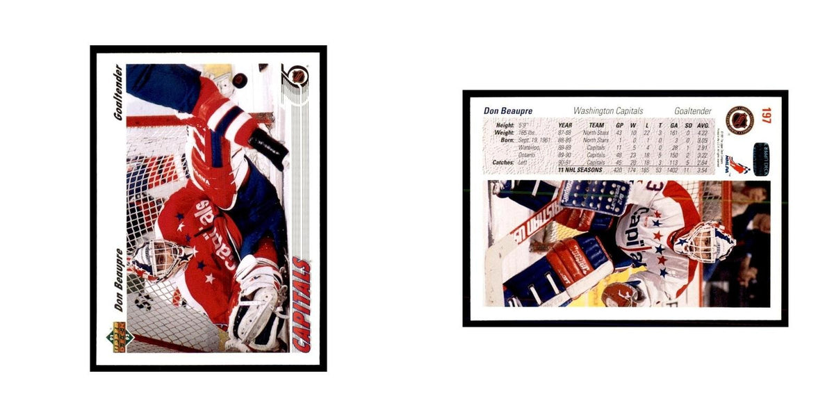 1991 Upper Deck Don Beaupre Hockey Cards #197