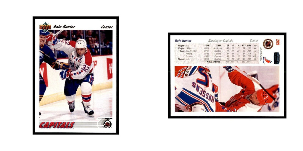 1991 Upper Deck Dale Hunter Hockey Cards #209