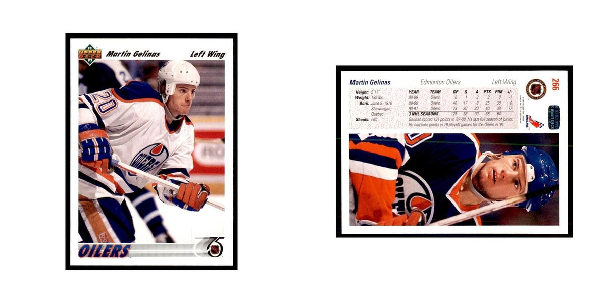 1991 Upper Deck Martin Gelinas Hockey Cards #266