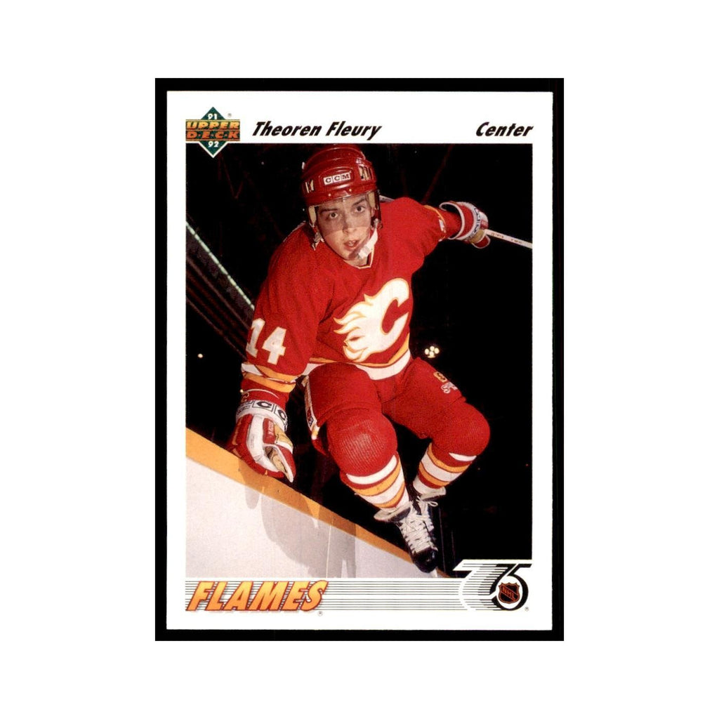 1991 Upper Deck Theo Fleury Hockey Cards #245