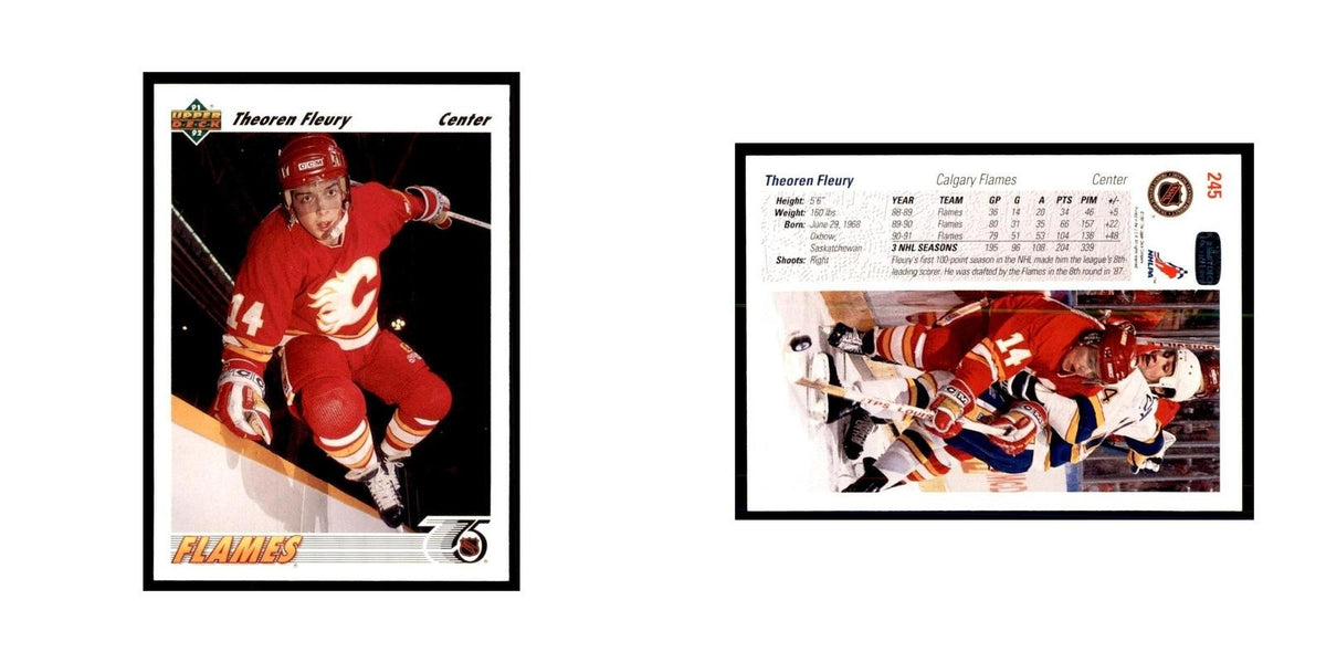 1991 Upper Deck Theo Fleury Hockey Cards #245