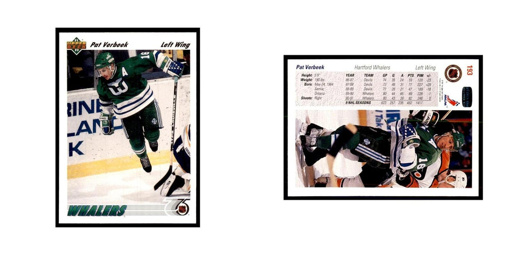 1991 Upper Deck Pat Verbeek Hockey Cards #193