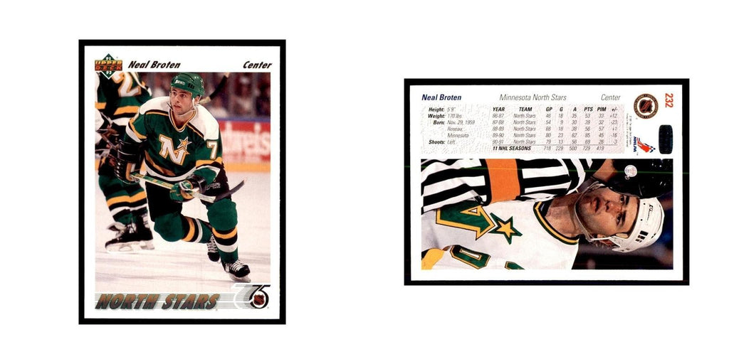 1991 Upper Deck Neal Broten Hockey Cards #232