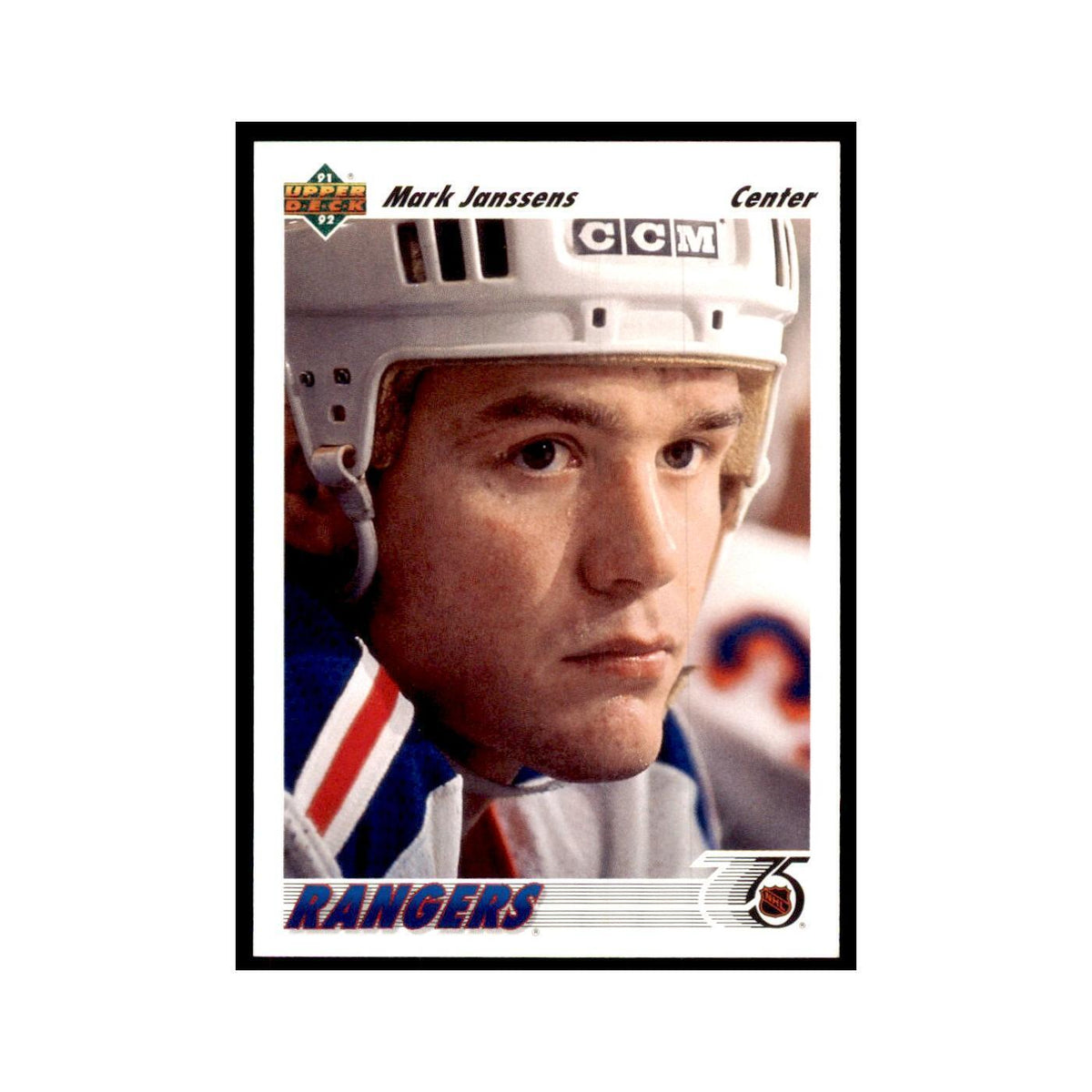 1991 Upper Deck Mark Janssens NY Rangers #228