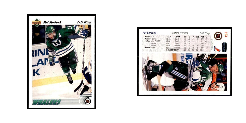 1991 Upper Deck Pat Verbeek Hockey Cards #193