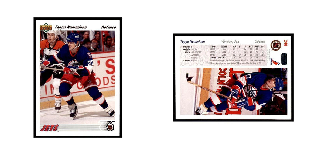 1991 Upper Deck Teppo Numminen #240