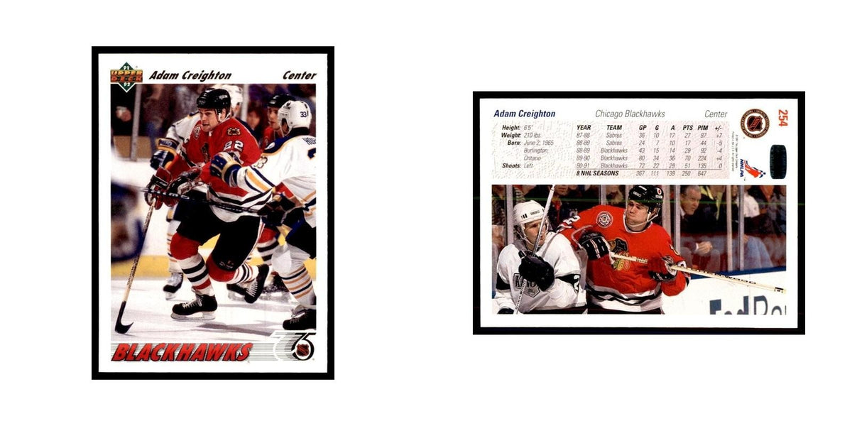 1991 Upper Deck Adam Creighton Hockey Cards #254