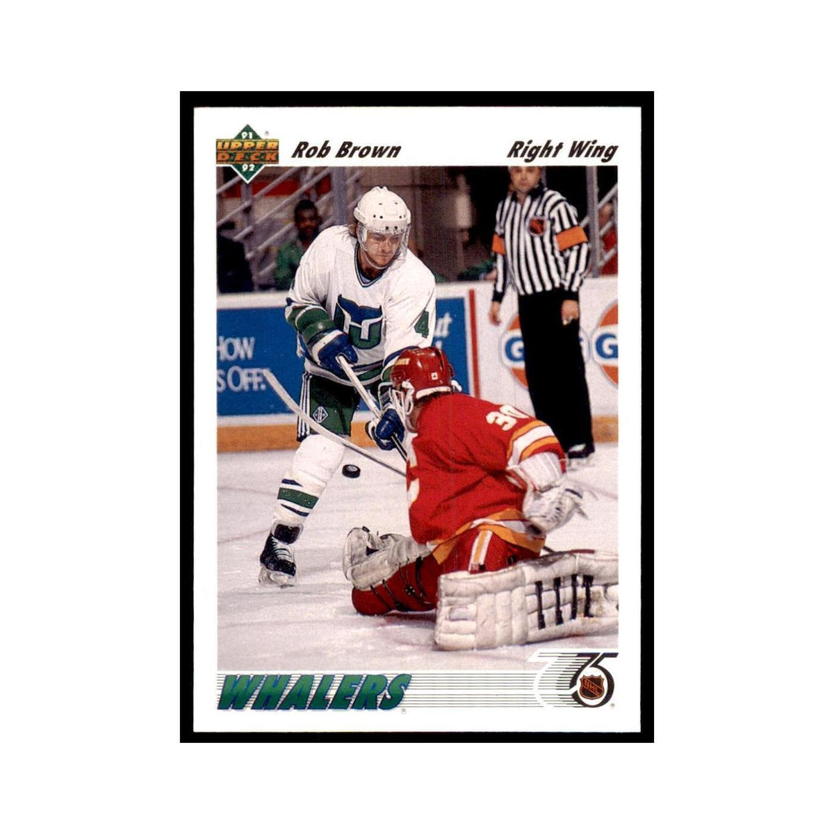 1991 Upper Deck Rob Brown Hockey Cards #198