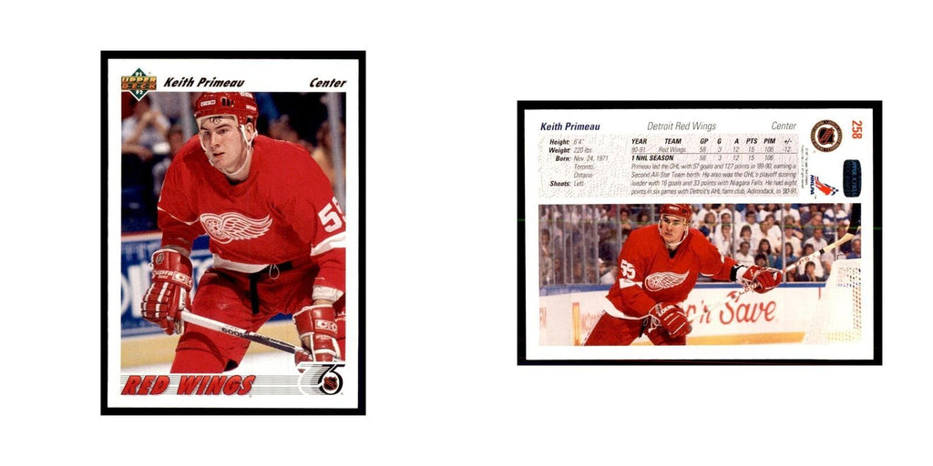 1991 Upper Deck Keith Primeau Hockey Cards #258