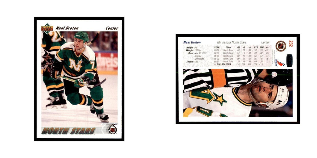 1991 Upper Deck Neal Broten Hockey Cards #232