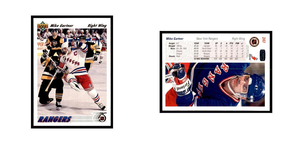 1991 Upper Deck Mike Gartner Hockey Cards #247