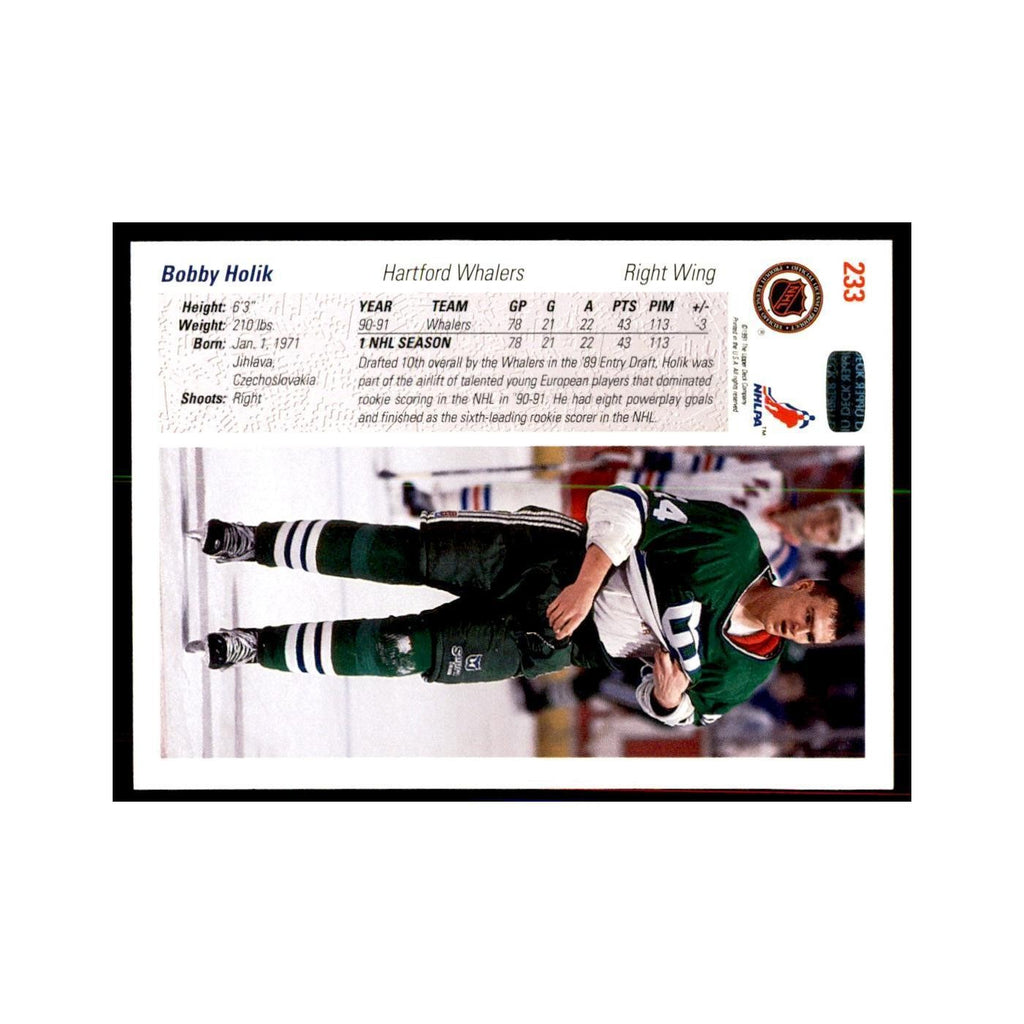 1991 Upper Deck Bobby Holik Hockey Cards #233