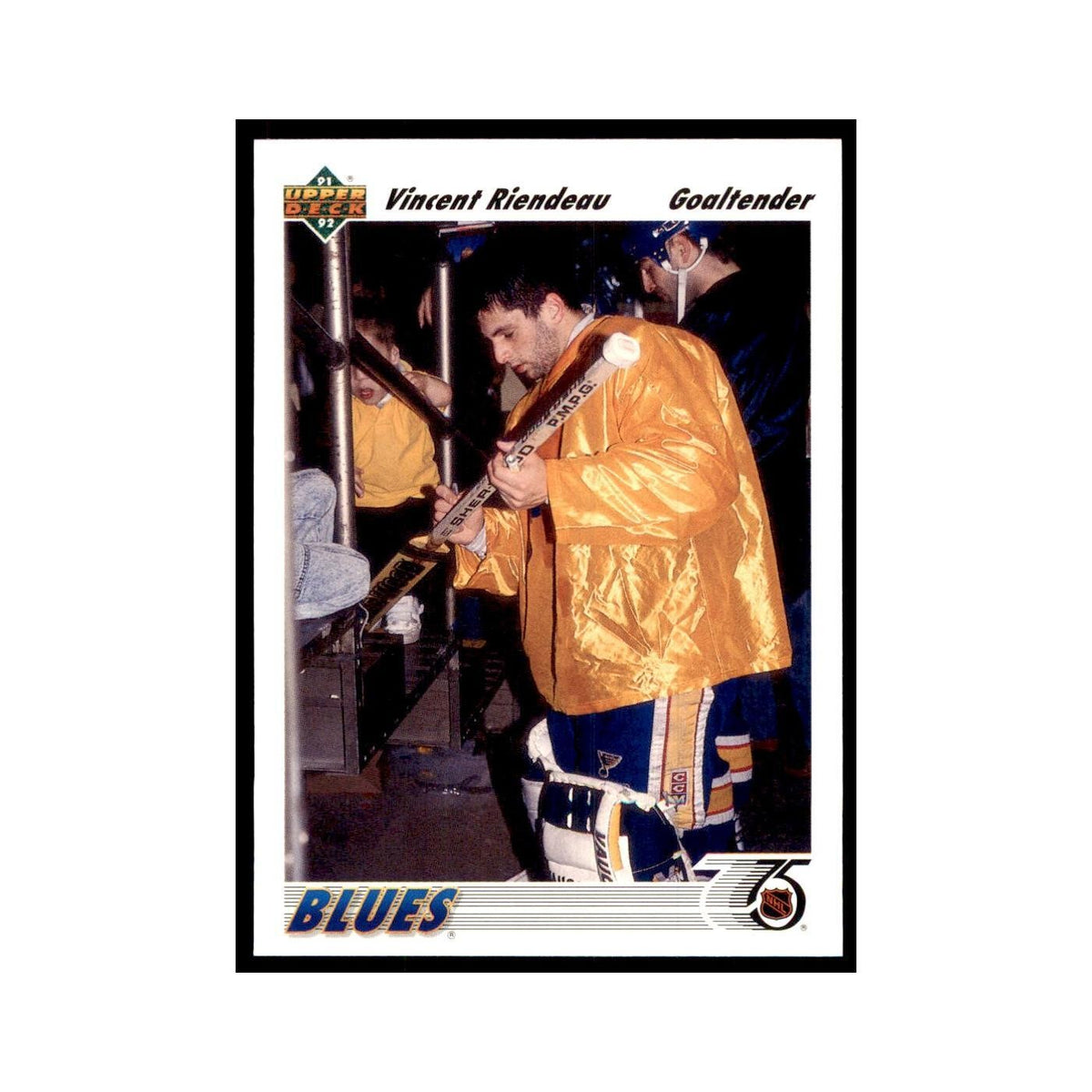 1991 Upper Deck Vincent Riendeau Hockey Cards #220