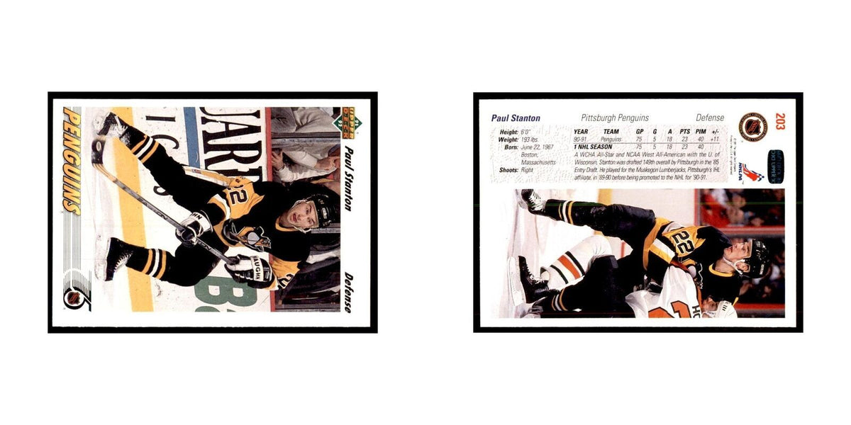 1991 Upper Deck Paul Stanton Hockey Cards #203