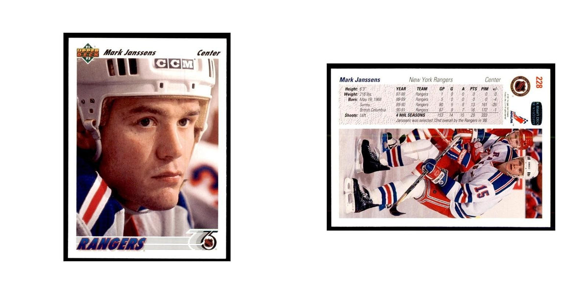 1991 Upper Deck Mark Janssens Hockey Cards #228