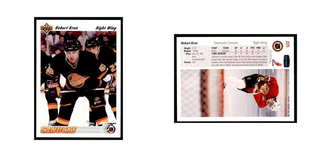 1991 Upper Deck Robert Kron Hockey Cards #225