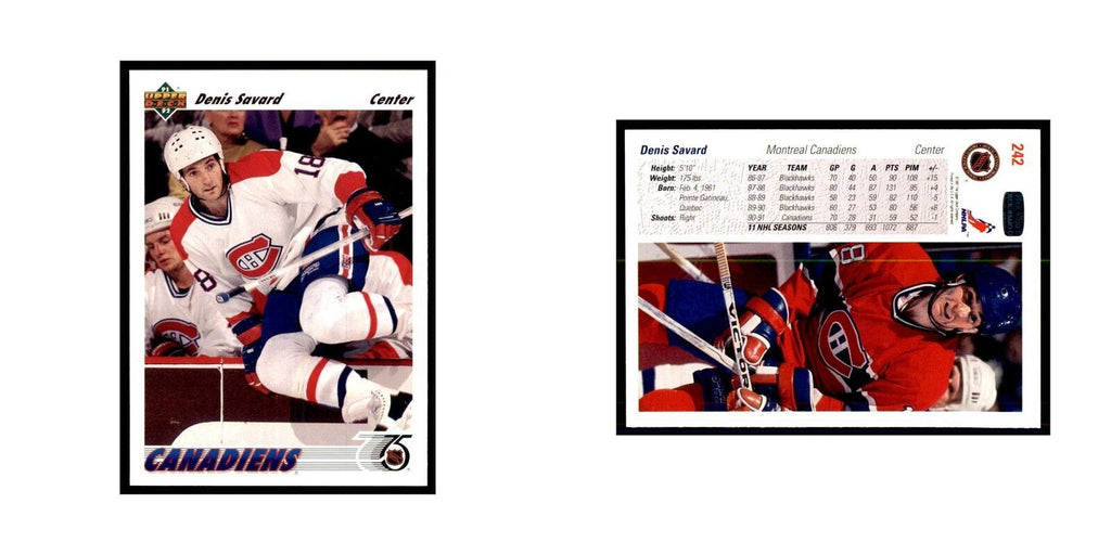 1991 Upper Deck Denis Savard Hockey Cards #242