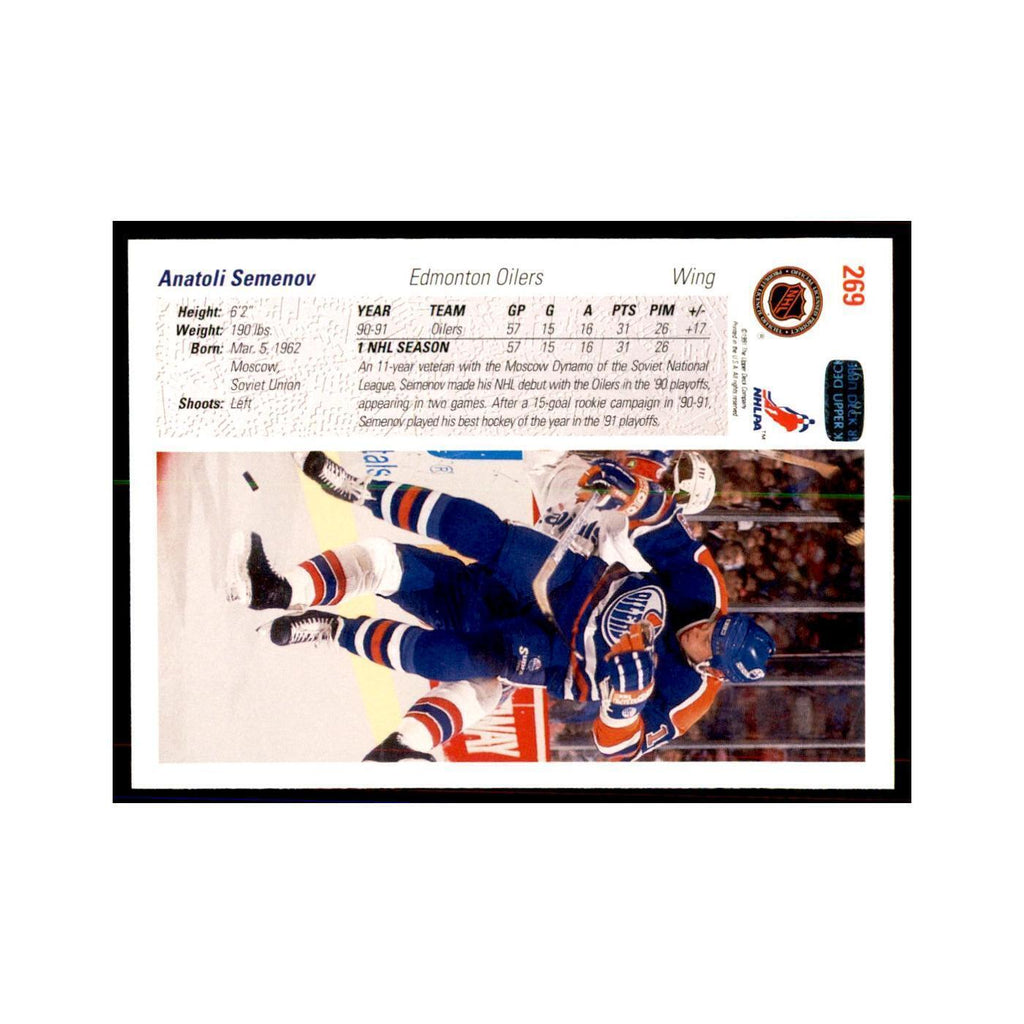 1991 Upper Deck Anatoli Semenov Hockey Cards #269