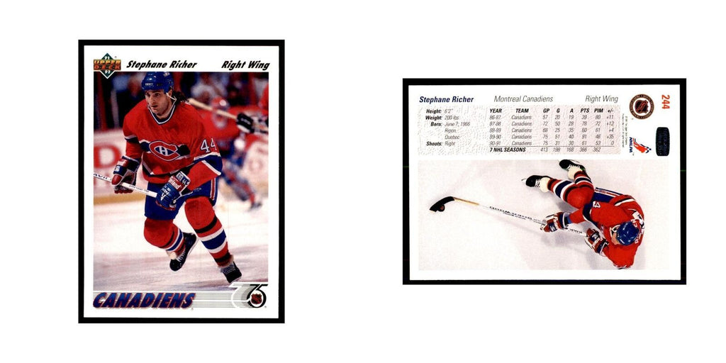 1991 Upper Deck Stephane Richer #244