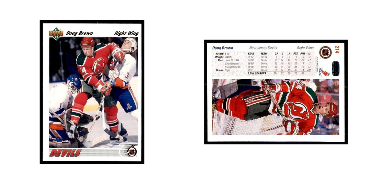 1991 Upper Deck Doug Brown Hockey Cards #214