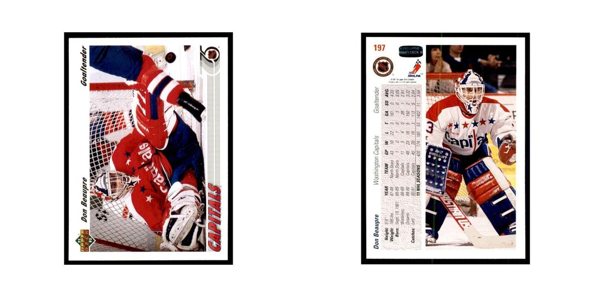 1991 Upper Deck Don Beaupre Hockey Cards #197