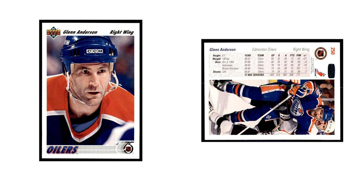 1991 Upper Deck Glenn Anderson Hockey Cards #250