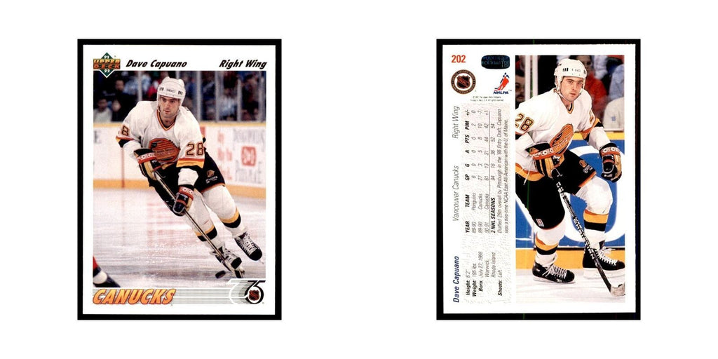 1991 Upper Deck Dave Capuano Hockey Cards #202