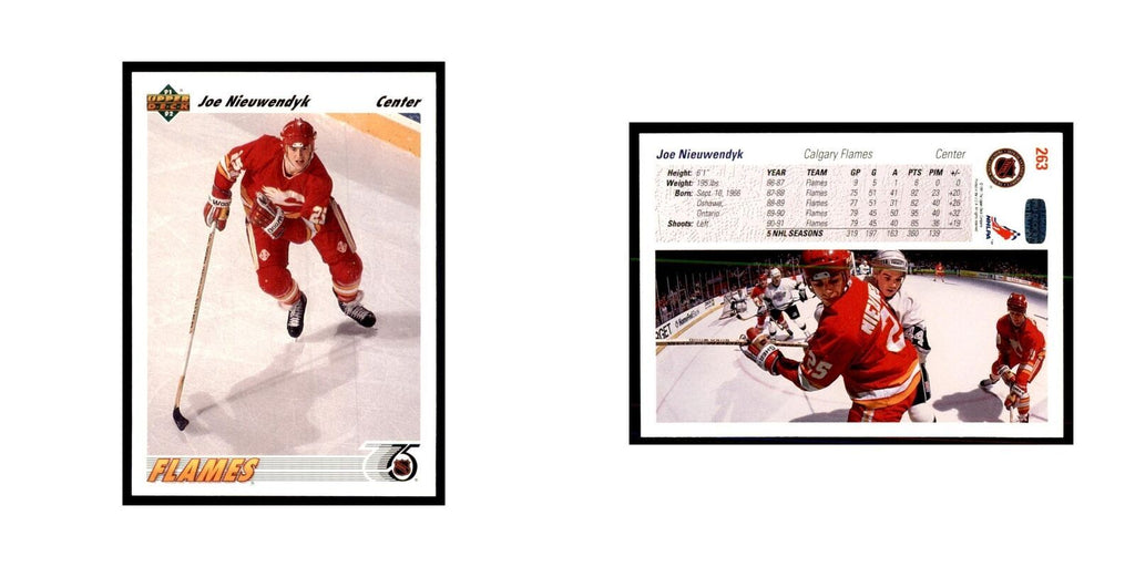 1991 Upper Deck Joe Nieuwendyk Hockey Cards #263