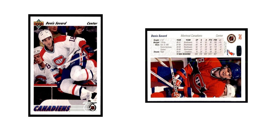 1991 Upper Deck Denis Savard Hockey Cards #242