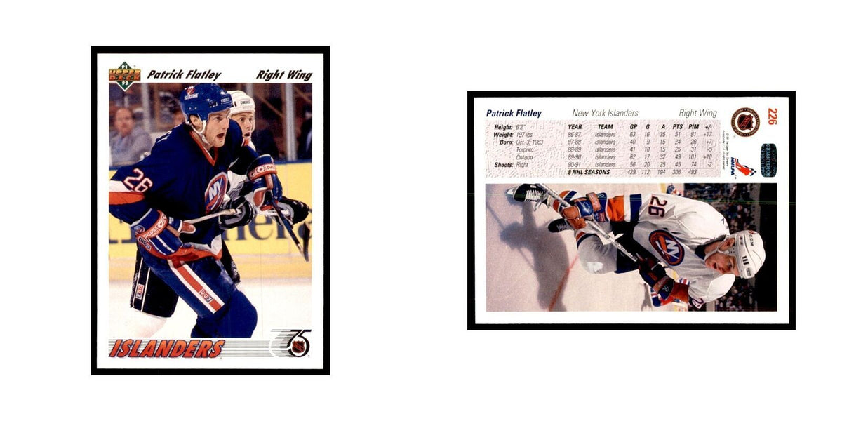1991 Upper Deck Patrick Flatley Hockey Cards #226