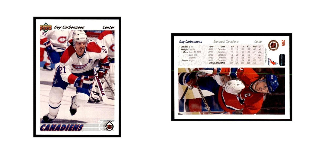 1991 Upper Deck Guy Carbonneau Hockey Cards #265
