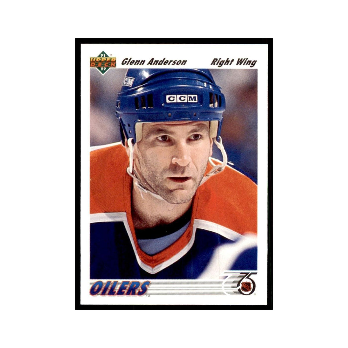 1991 Upper Deck Glenn Anderson Hockey Cards #250