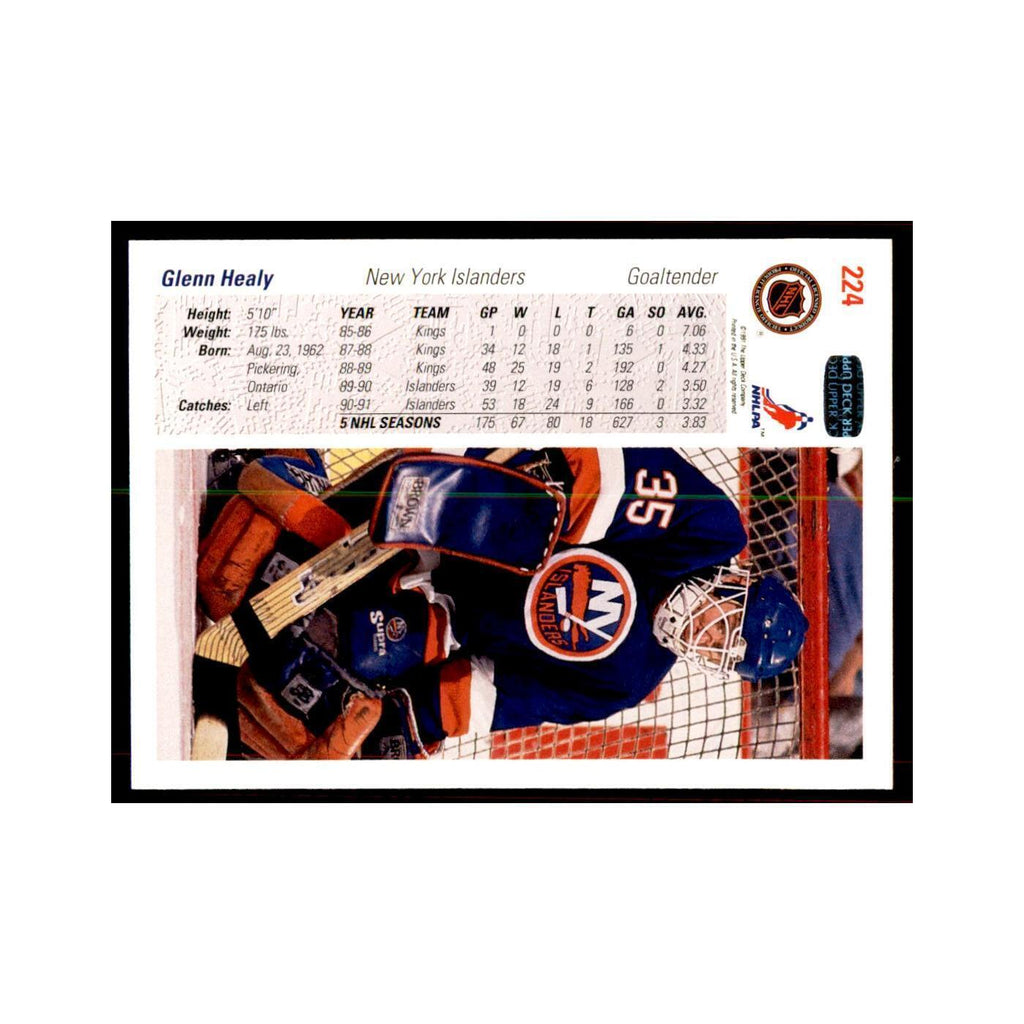 1991 Upper Deck Glenn Healy Hockey Cards #224