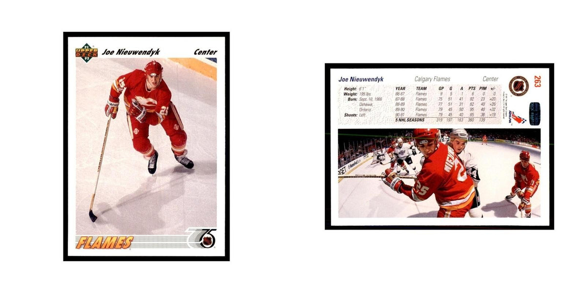1991 Upper Deck Joe Nieuwendyk Hockey Cards #263