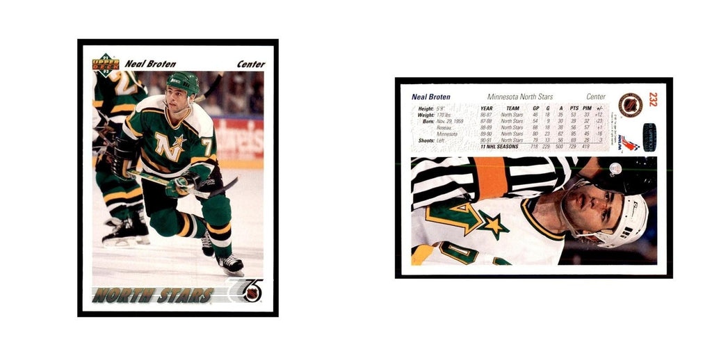 1991 Upper Deck Neal Broten Hockey Cards #232