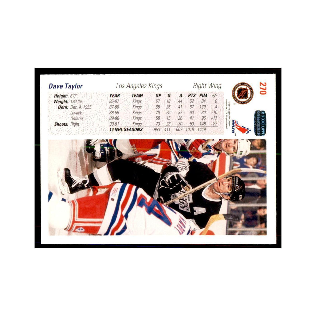 1991 Upper Deck Dave Taylor Hockey Cards #270