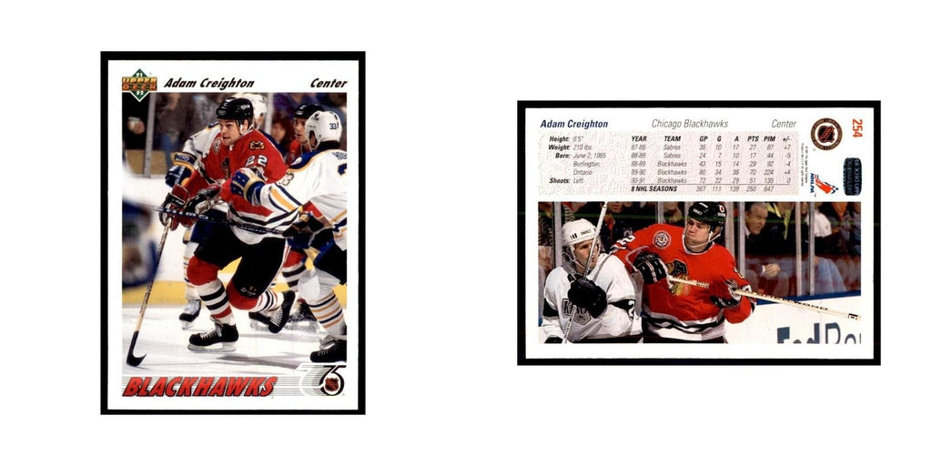 1991 Upper Deck Adam Creighton Hockey Cards #254