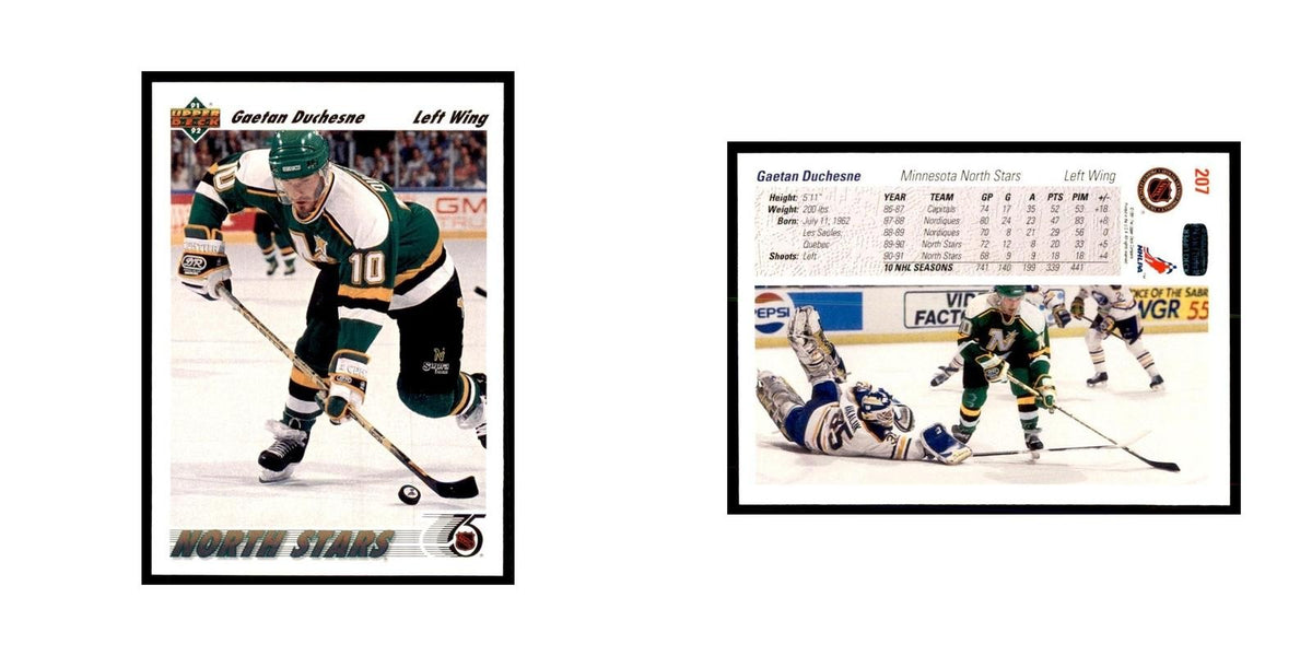1991 Upper Deck Gaetan Duchesne Hockey Cards #207