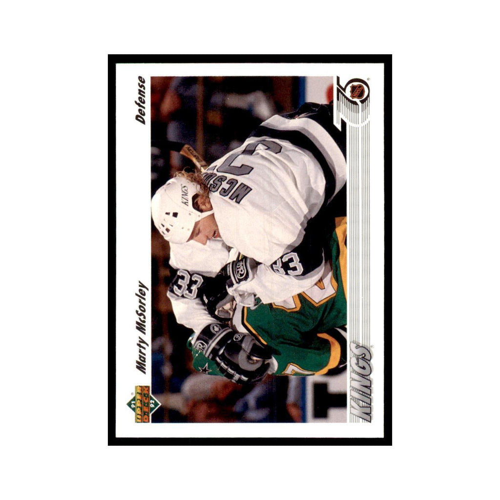 1991 Upper Deck Marty McSorley Hockey Cards #199