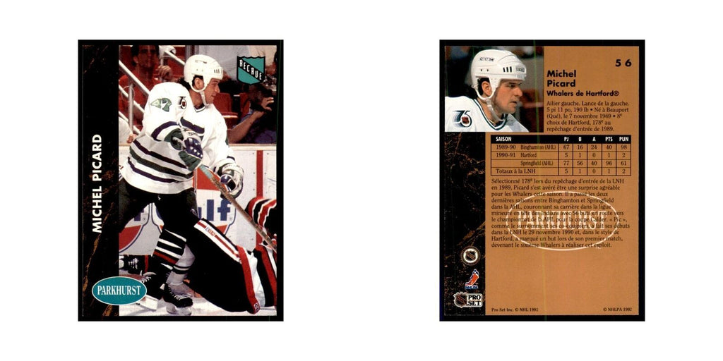 1991 Parkhurst French Michel Picard Hockey Cards #56
