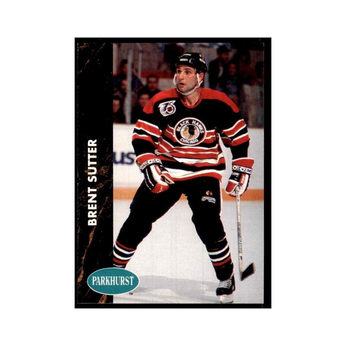 1991 Parkhurst French Brent Sutter Hockey Cards #35