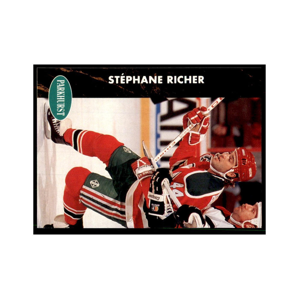 1991 Parkhurst French Stephane Richer Hockey Cards #100
