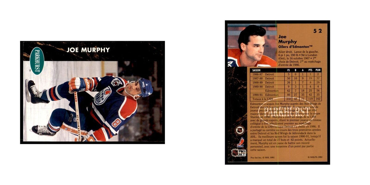 1991 Parkhurst French Joe Murphy Hockey Cards #52