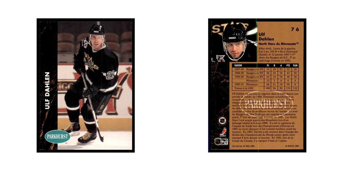 1991 Parkhurst French Ulf Dahlen Hockey Cards #76