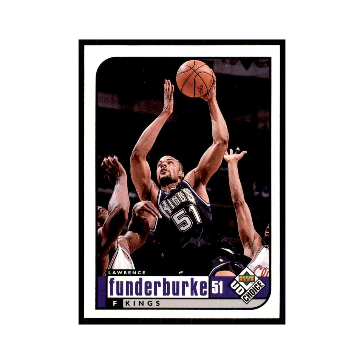1998 UD Choice Lawrence Funderburke Basketball Cards #124