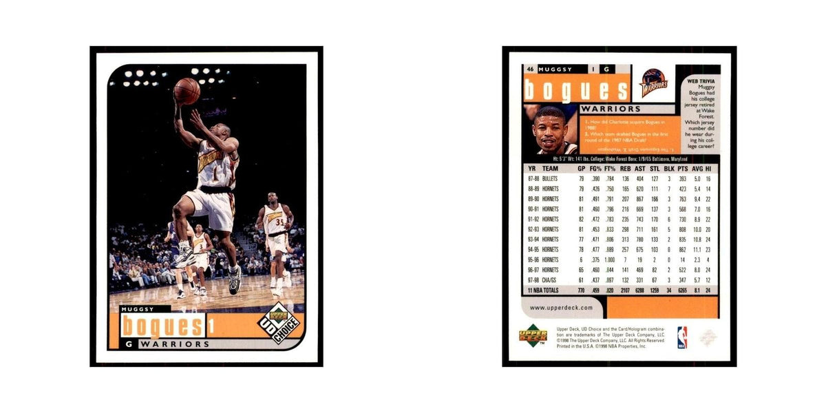 1998 UD Choice Muggsy Bogues Basketball Cards #46