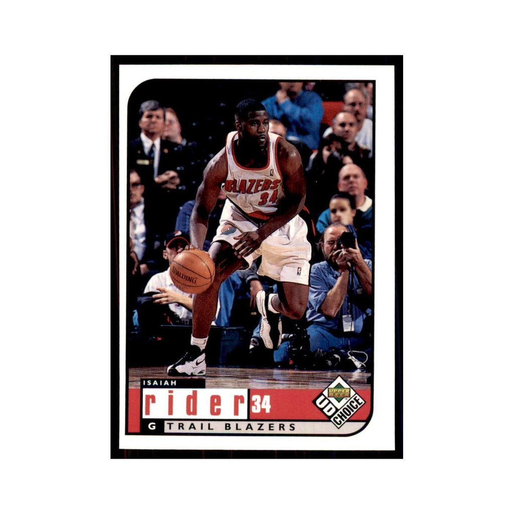 1998 UD Choice Isaiah Rider Basketball Cards #117