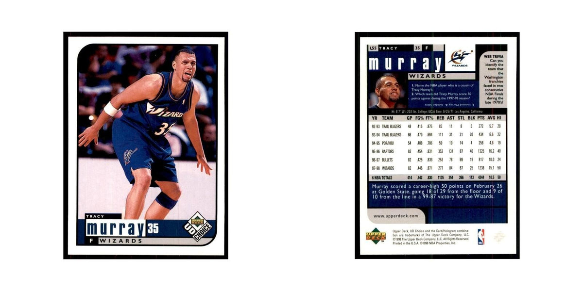 1998 UD Choice Lamond Murray Basketball Cards #155